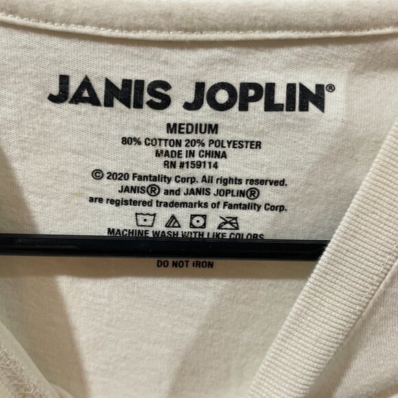 Janis Joplin tshirt Top Size Medium Band Tee - Picture 3 of 3